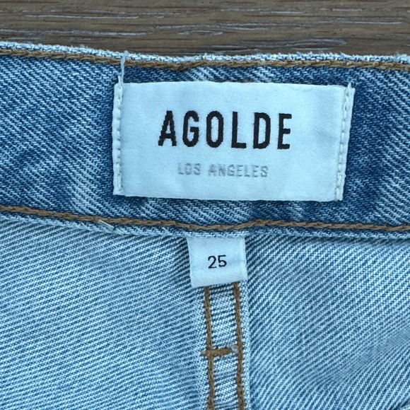 AGOLD 90’s Pinch Waist High Rise Straight Denim - Picture 2 of 6